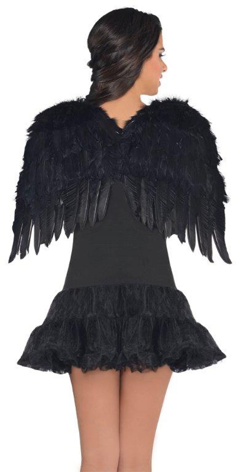 Black Deluxe Feather Angel Accessory Kit Adult