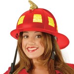 Red Fire Helmet Adult