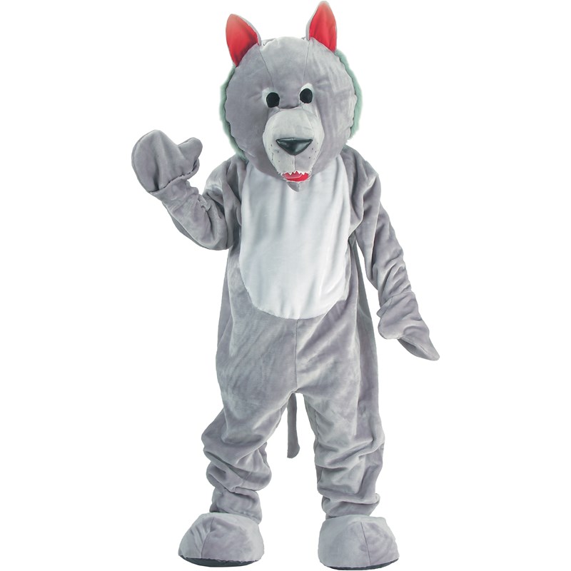 Hungry Wolf Economy Mascot Adult Costume for the 2022 Costume season.