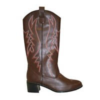 Brown Cowboy Adult Boots