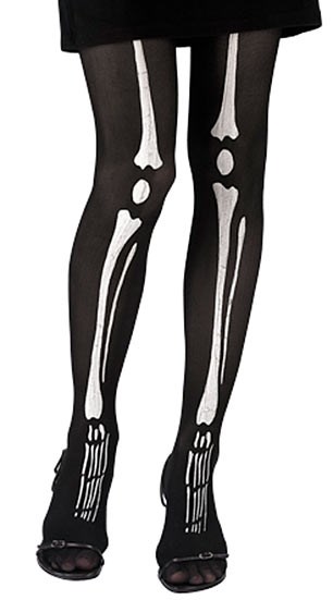 Skeleton Tights Adult