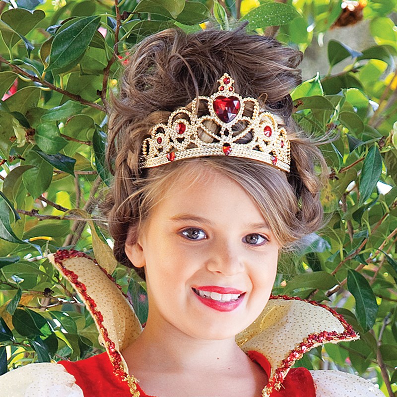 Red and Gold Princess Child Tiara for the 2022 Costume season.