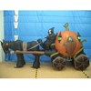 Airblown Pumpkin Carriage with Grim Reaper