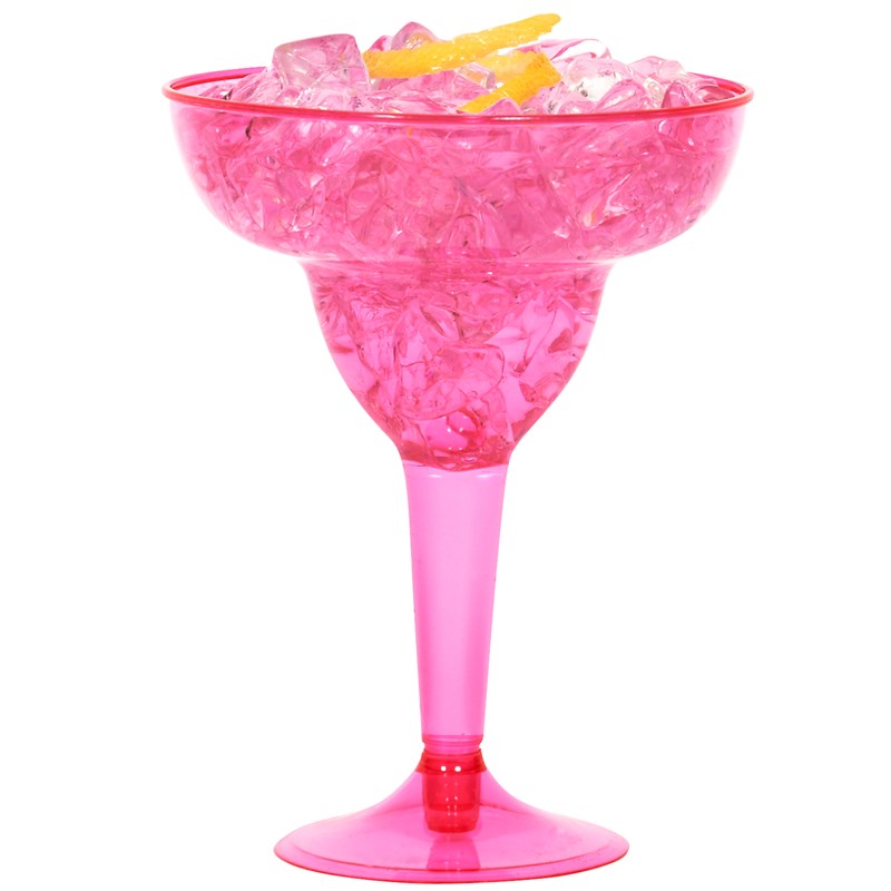 Hot Pink Plastic 8 oz. Margarita Glasses (20 count) for the 2022 Costume season.
