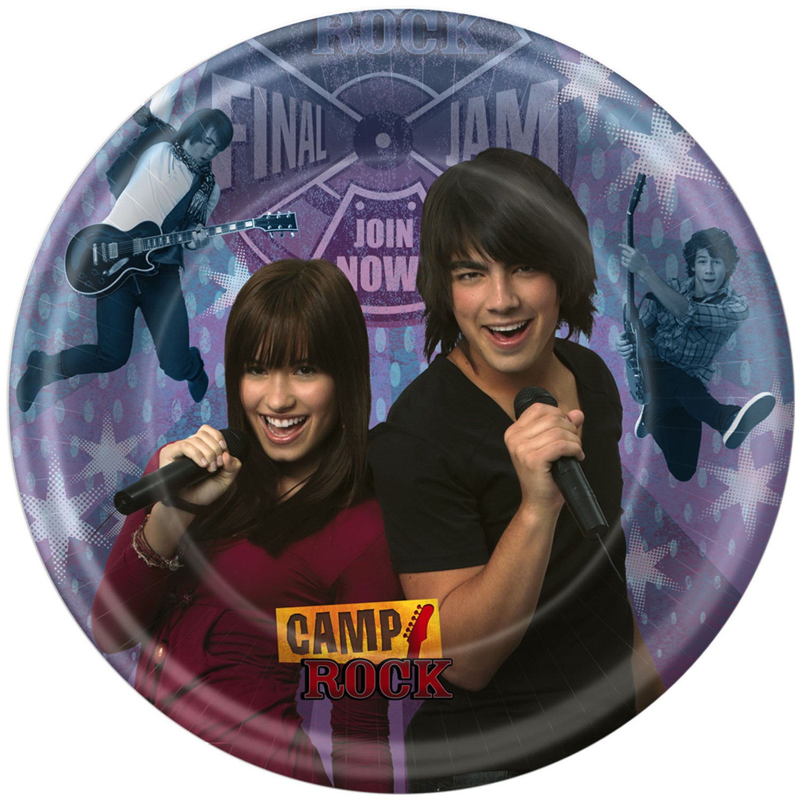 Camp Rock Dinner Plates 8 count