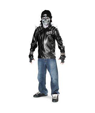 Metal Skull Biker Child Costume