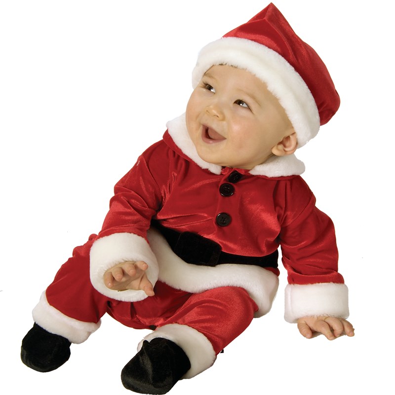 Velvet Santa Infant  and  Toddler Costume for the 2022 Costume season.