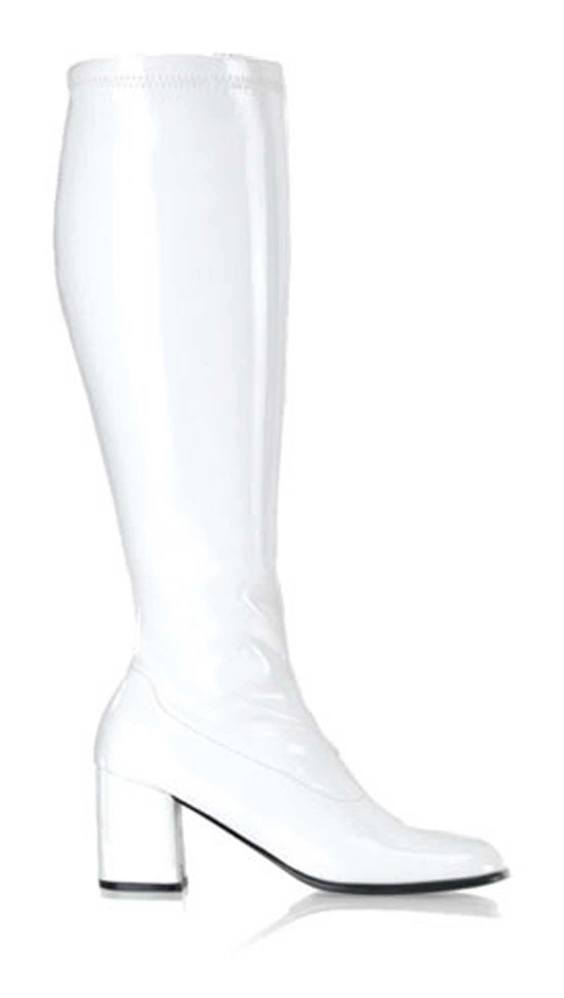 Gogo White Adult Boots - Wide Width