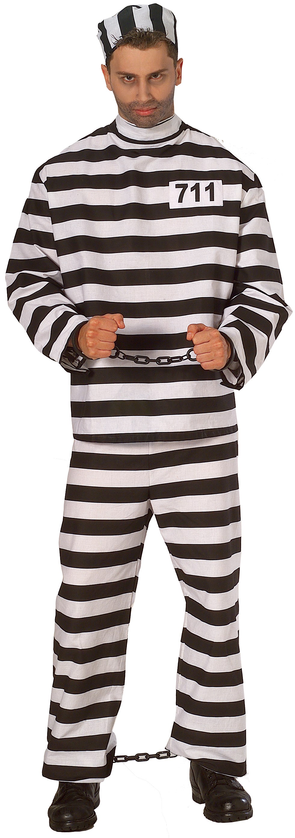 Convict Costume X-Large  Adult