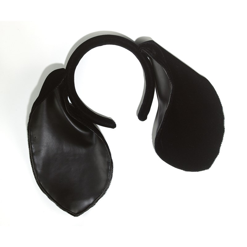 Long Black Puppy Ears Headband for the 2022 Costume season.