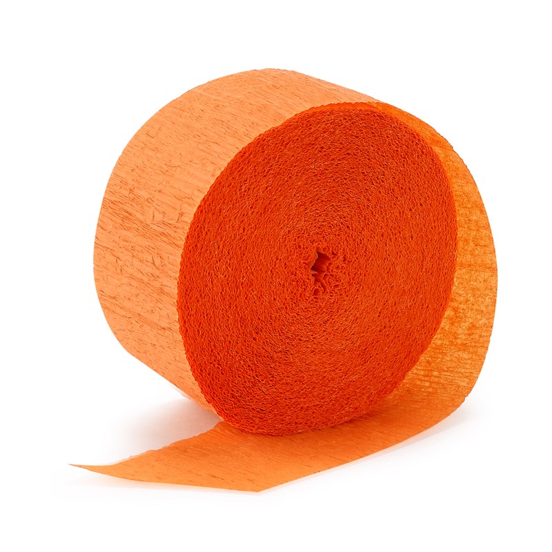 Bright Orange (Orange) Crepe Streamer   81 for the 2022 Costume season.