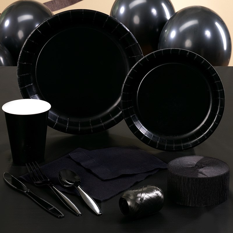 Black Halloween Party Supplies for the 2022 Costume season.