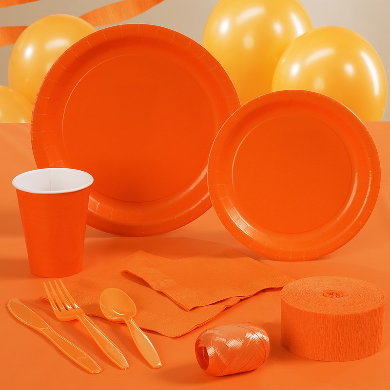 Orange Halloween Party Supplies for the 2022 Costume season.