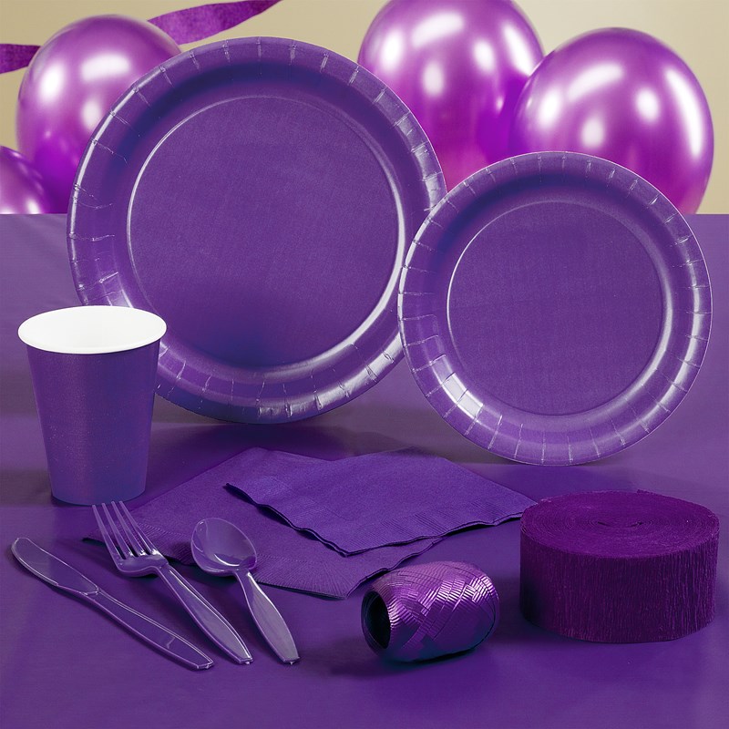 Purple Halloween Party Supplies for the 2022 Costume season.