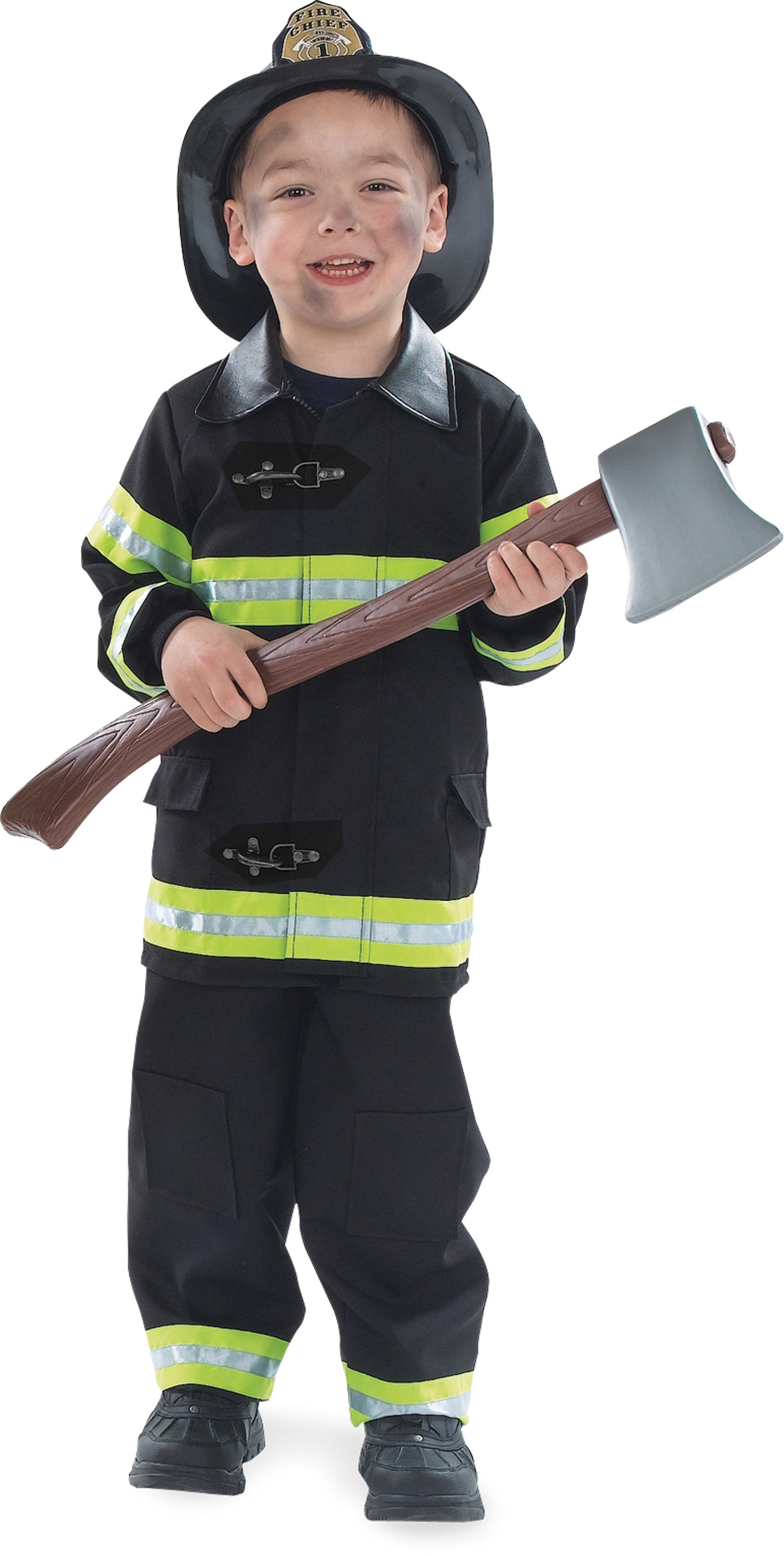 Firefighter Black Child Costume