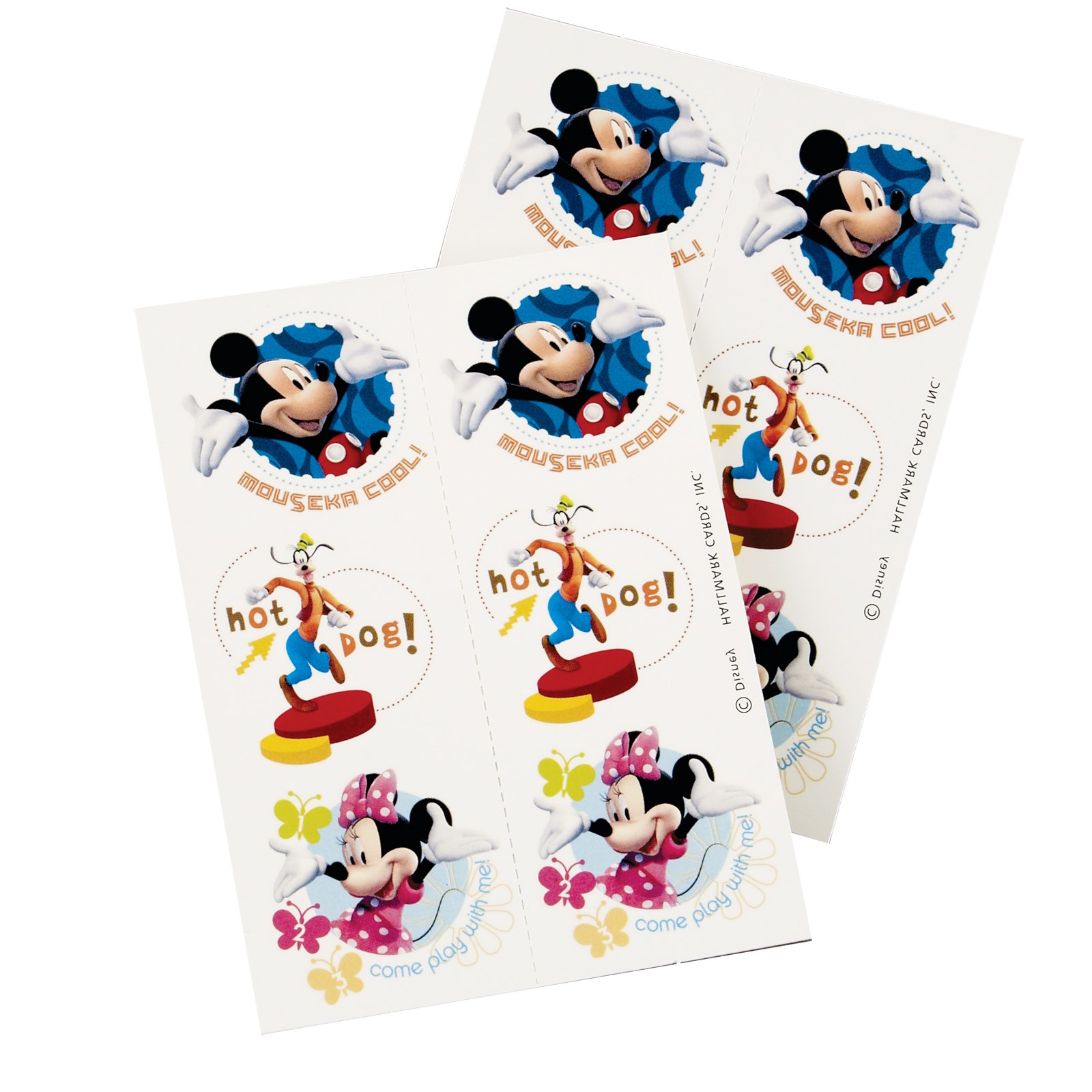 Disney Mickey Mouse Clubhouse Tattoos 2 sheets