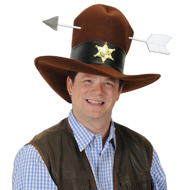Western Plush Hat with Arrow for the 2022 Costume season.
