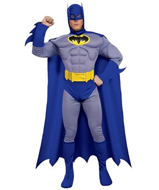 Batman Brave & Bold Deluxe Muscle Chest Adult Costume