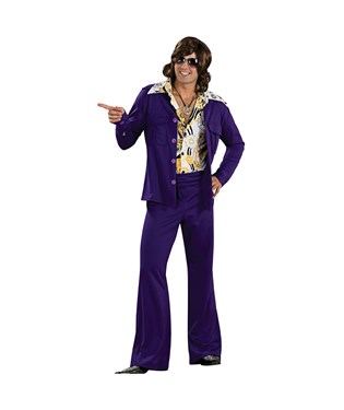 Leisure Suit Deluxe Purple Adult Costume