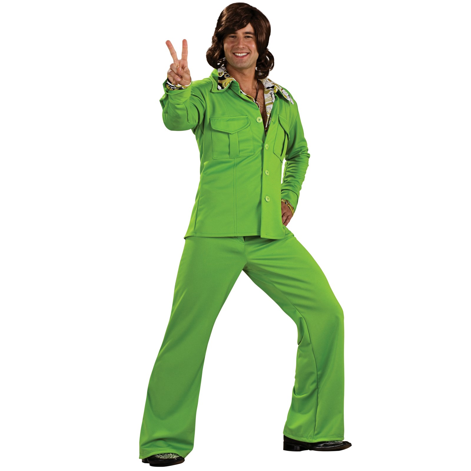 Leisure Suit Deluxe Lime Adult Costume