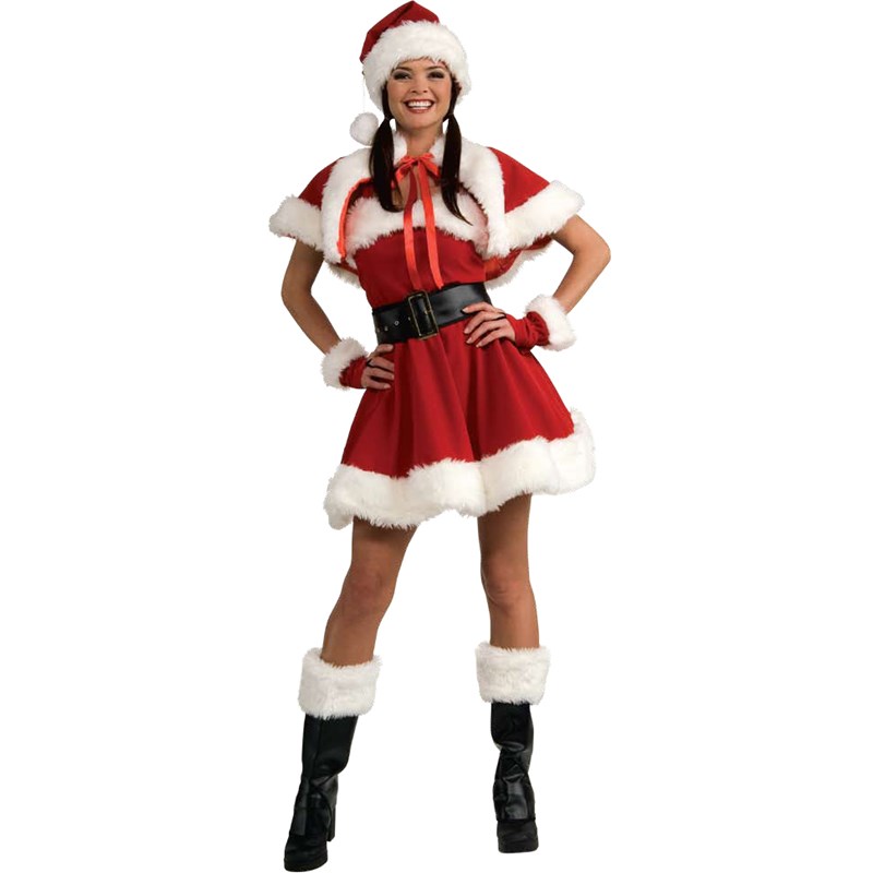 Velvet Miss Santa Adult Costume for the 2022 Costume season.