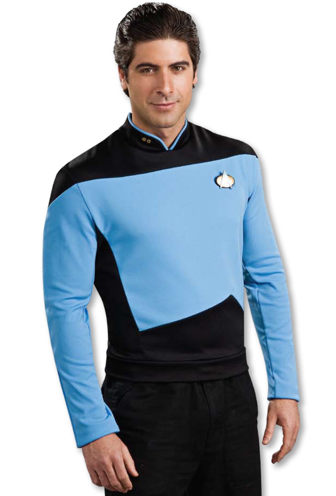 Star Trek Next Generation Blue Shirt Deluxe Adult Costume