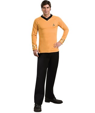 Star Trek Classic Gold Shirt Deluxe Adult Costume