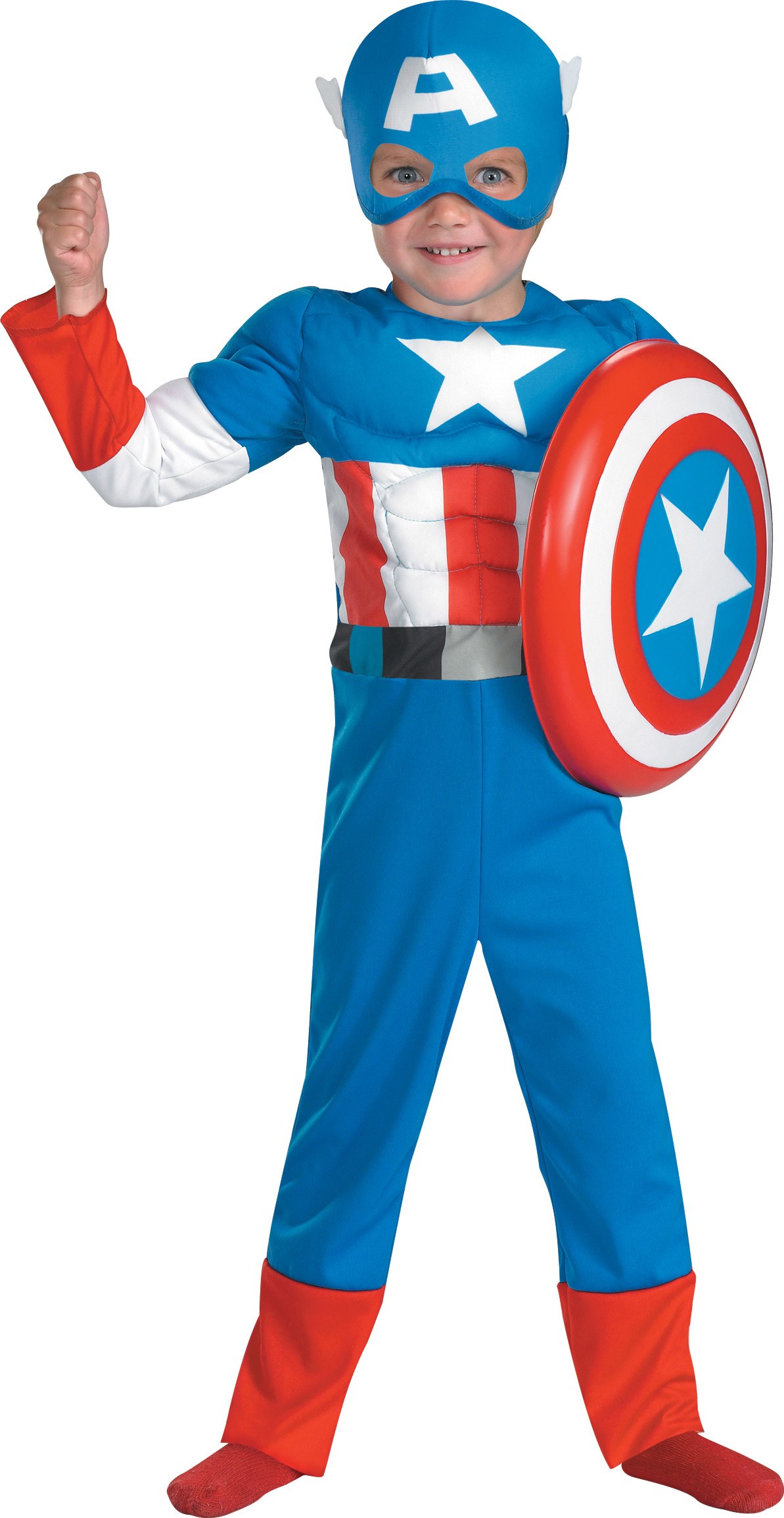 Captain America Muscle Toddler Costume