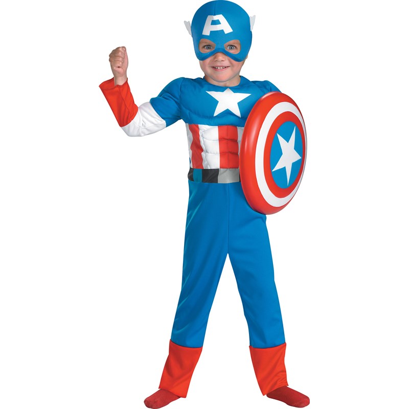 Captain America Muscle Toddler Costume for the 2022 Costume season.