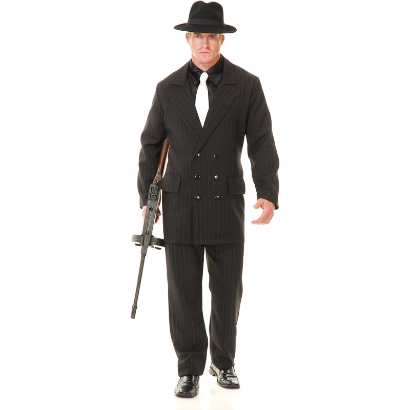 Gangster Double Breasted Suit (Black and Red) Adult Costume for the 2022 Costume season.