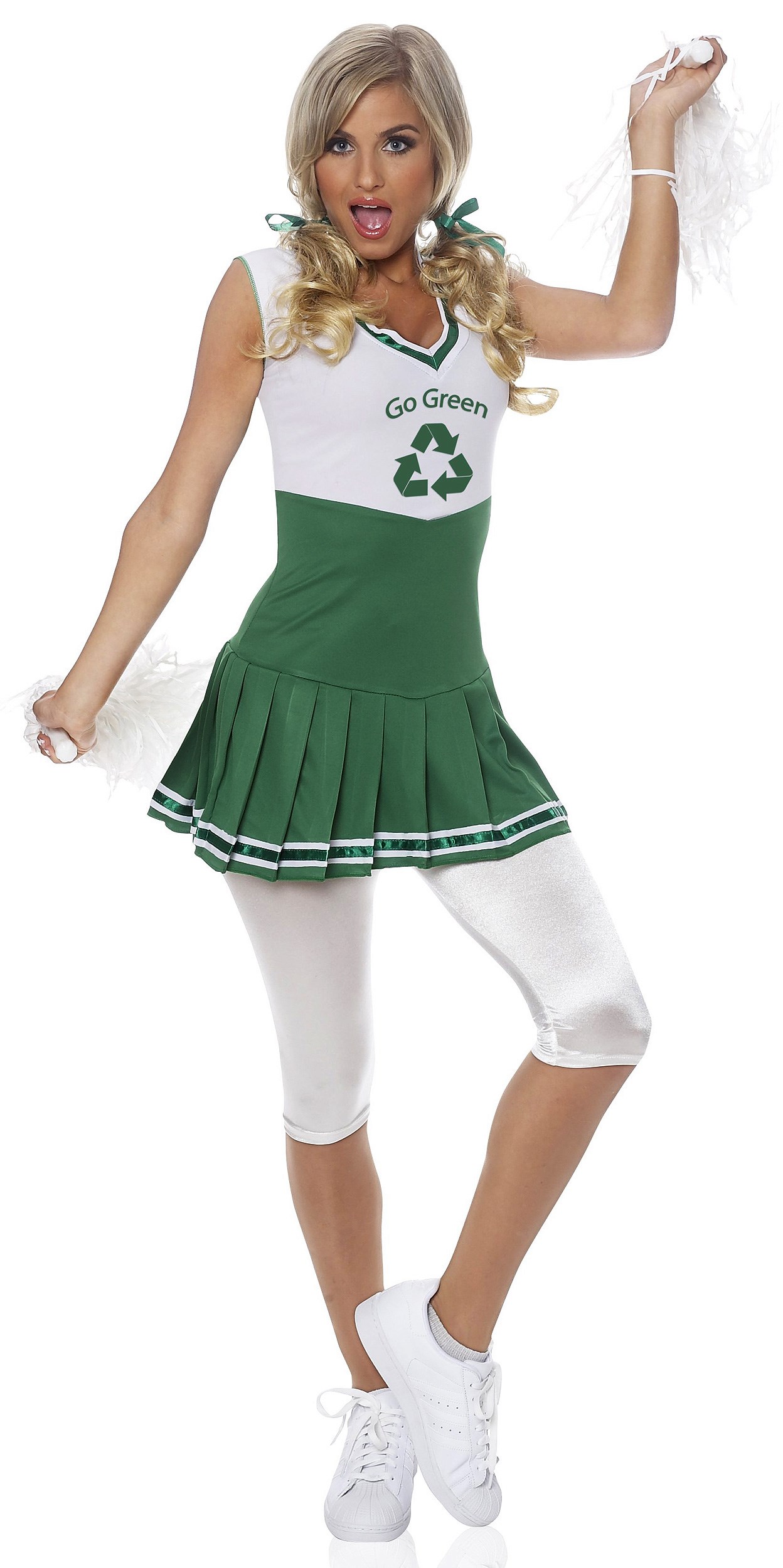 Go Green Cheeleader Costume Uniform