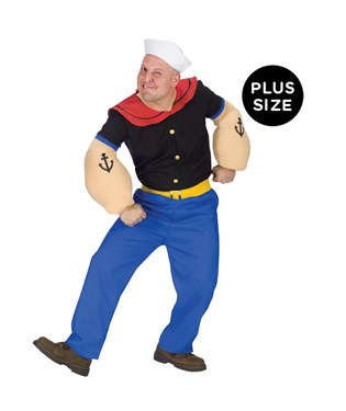Popeye Adult Plus Costume
