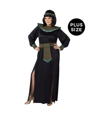Black/Gold Cleopatra Adult Plus Costume