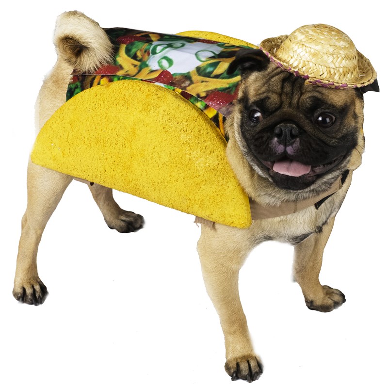 Taco Pet Food Dog Costume for the 2022 Costume season.