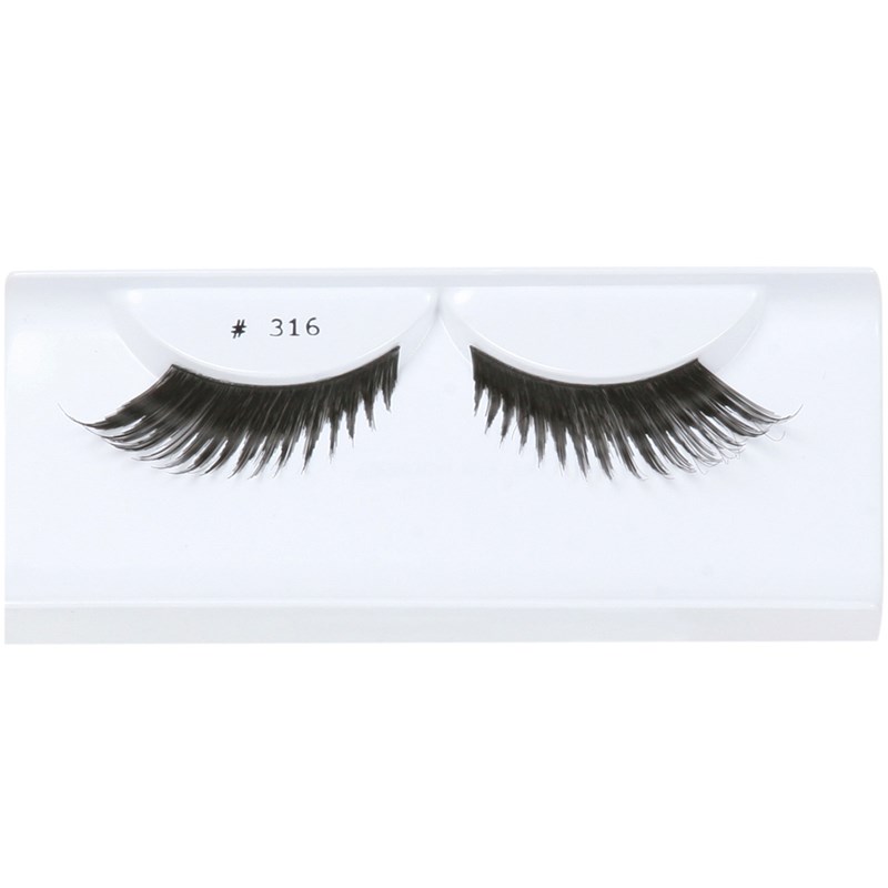 Black Feather Eyelashes with Case for the 2022 Costume season.