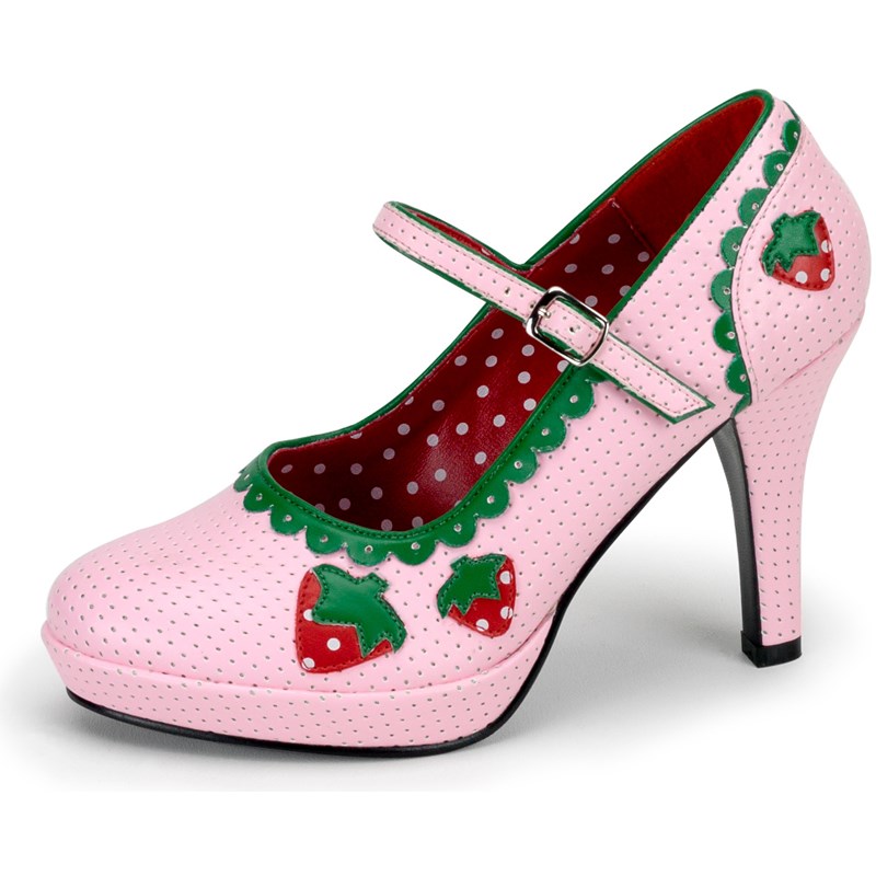 Strawberry High Heel Adult Shoes for the 2022 Costume season.