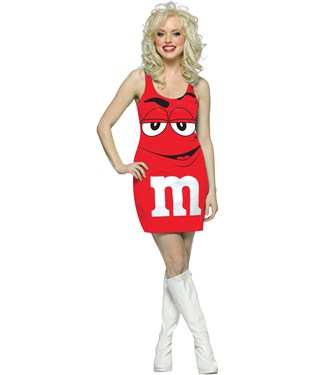 M&M Red Tank Dress Adult Costume