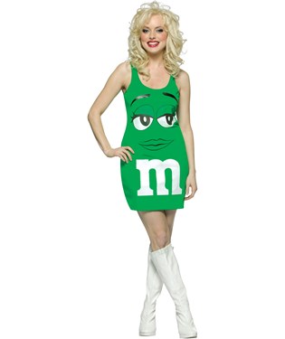 M&M Green Tank Dress Adult Costume