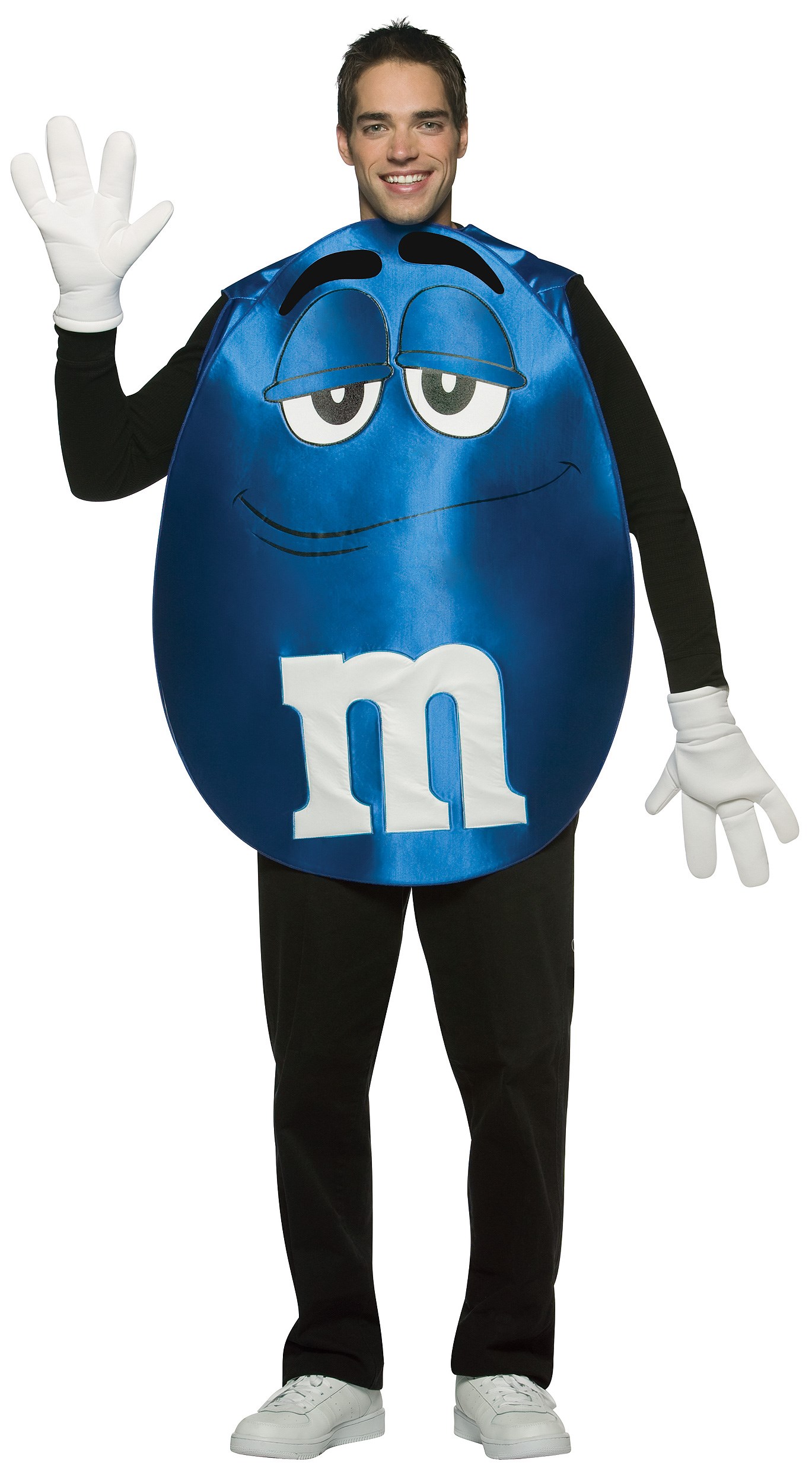 M&Ms Blue Poncho Adult Costume