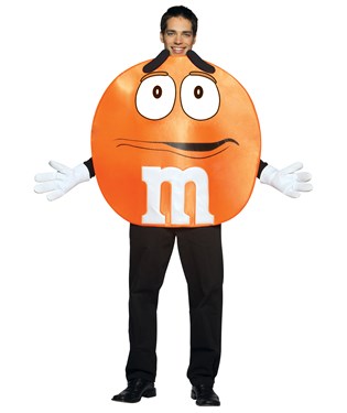 M&Ms Orange Poncho Adult Costume