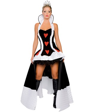Deluxe Enchanting Queen of Hearts Adult Costume