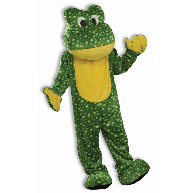 Deluxe Plush Frog Mascot Adult Costume for the 2022 Costume season.