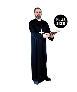 Priest Adult Plus Costume