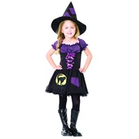 Black Cat Halloween Costume Witch Kids