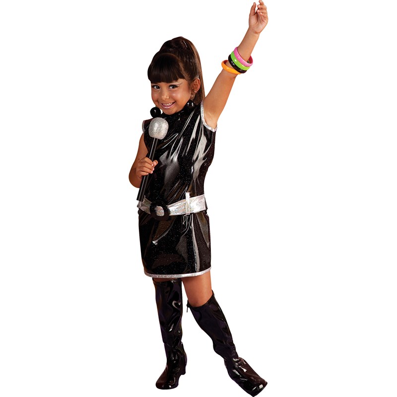 Black Go Go Dress Child Costume for the 2022 Costume season.