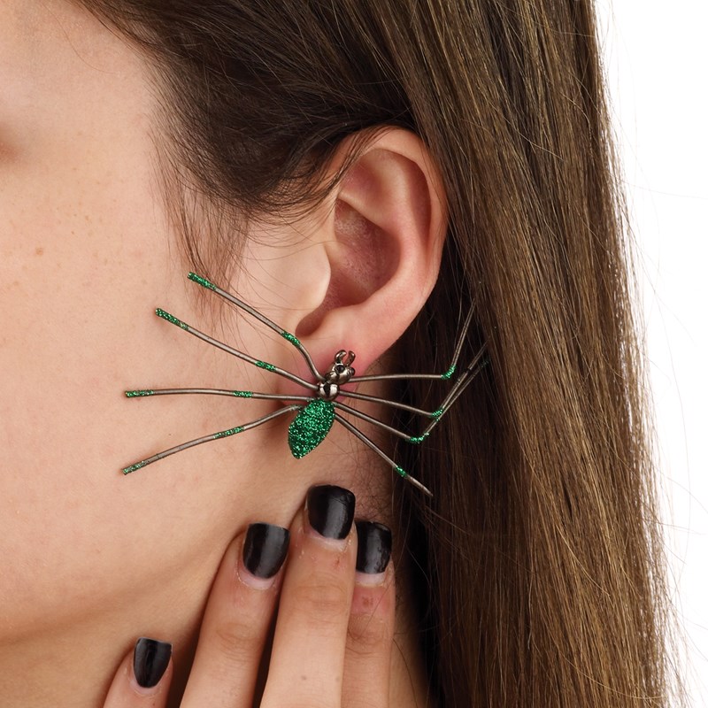 Spider Earrings (Green) for the 2022 Costume season.