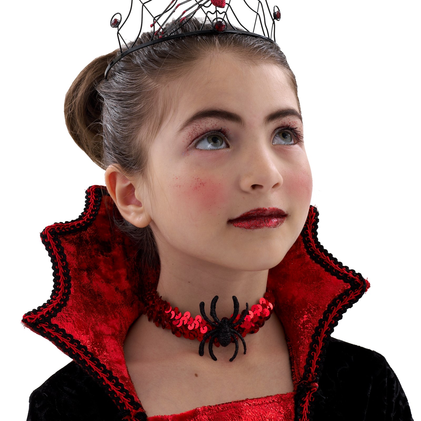 Makeup  Girls on Scarlet Vamptessa Deluxe Girls Costume And Dracula Spider Choker