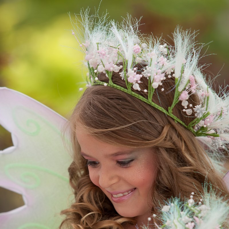 Spring Fairy Child Hair Garland for the 2022 Costume season.