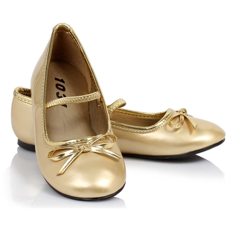 Ballet Flat (Gold) Child Shoes for the 2022 Costume season.