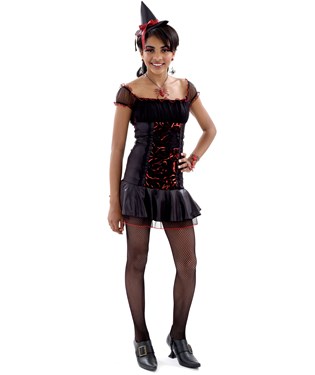 Rockin Roses Witch Teen Costume